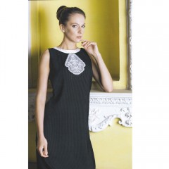 Zsabós fekete koktélruha