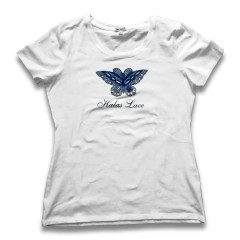 Női lepkés strech póló